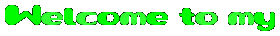 Welcome to my